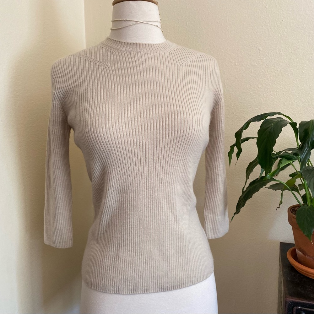 Tsumori Chisato 1/2 sleeve knit crewneck sweater -  100% wool - Picture 2 of 14